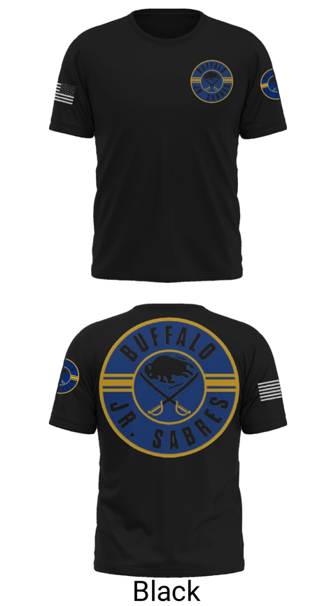 Short Sleeve Performance Shirt, Buffalo jr sabres, Ice Hockey, Teamtime, Team time, sublimation, custom sports apparel, team uniforms, spirit wear, spiritwear, sports uniforms, custom shirts, team store, custom team store, fundraiser sports, apparel fundraiser