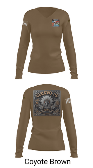 Womens Long Sleeve Vneck Shirt, Gravois Fire Special Operations, Fire Department, Teamtime, Team time, sublimation, custom sports apparel, team uniforms, spirit wear, spiritwear, sports uniforms, custom shirts, team store, custom team store, fundraiser sports, apparel fundraiser