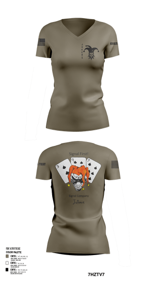 Womens Short Sleeve Vneck Shirt, 397TH SC, Army, Teamtime, Team time, sublimation, custom sports apparel, team uniforms, spirit wear, spiritwear, sports uniforms, custom shirts, team store, custom team store, fundraiser sports, apparel fundraiser