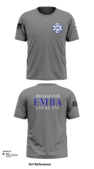 Short Sleeve Performance Shirt, Belmar FMBA, Fire Department, Teamtime, Team time, sublimation, custom sports apparel, team uniforms, spirit wear, spiritwear, sports uniforms, custom shirts, team store, custom team store, fundraiser sports, apparel fundraiser