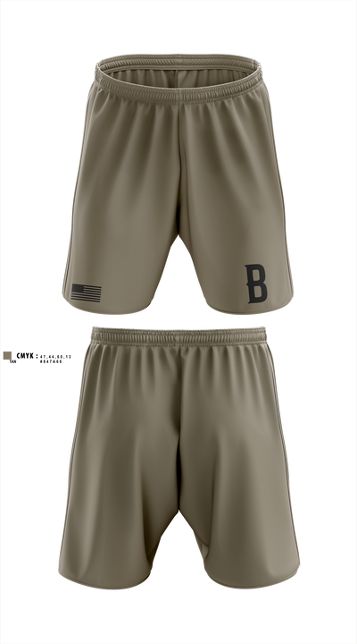 Bravo Company, 1-325 AIR, 2BCT, 82ND ABN DIV Athletic Shorts With Pockets - 3