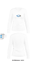 Paris High School Volleyball 36255001 Women's Long Sleeve V-neck Shirt - 15