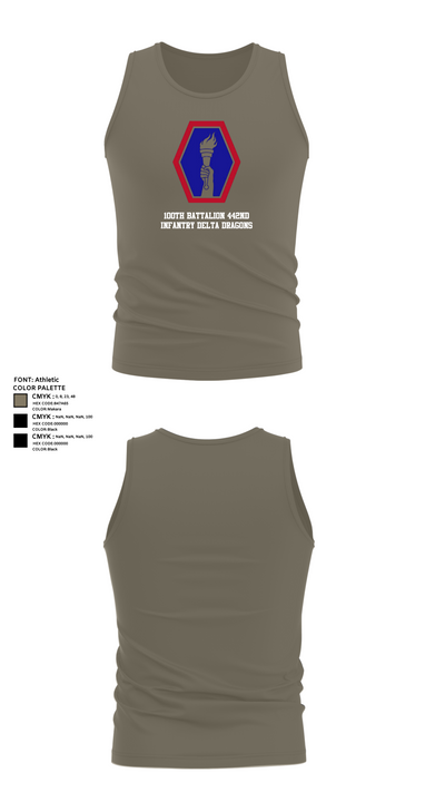 100th Battalion 442nd Infantry Delta dragons 60081058 Tank Top - 79