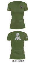 MARDET Fort Leonard Wood Basic Military Police School House (FLW) INIWIC 59611156 Women's Short Sleeve V-neck Shirt - 46