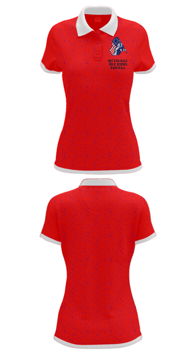 Nathan Hale High School Baseball 3422555 Women's Short Sleeve Performance Polo  - 31