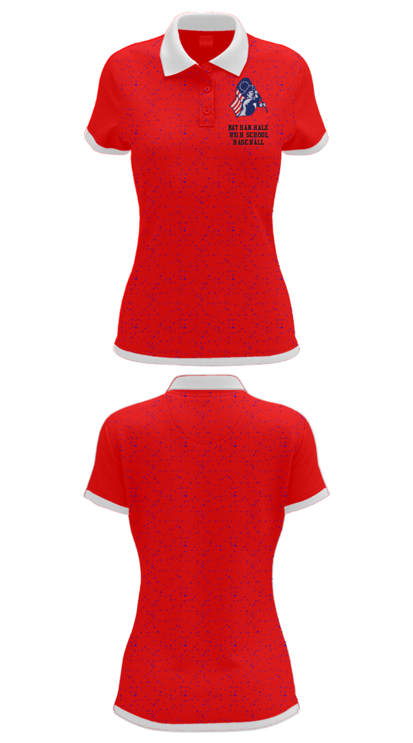 Women's Short Sleeve Performance Polo, Nathan Hale High School Baseball, Baseball, Teamtime, Team time, sublimation, custom sports apparel, team uniforms, spirit wear, spiritwear, sports uniforms, custom shirts, team store, custom team store, fundraiser sports, apparel fundraiser