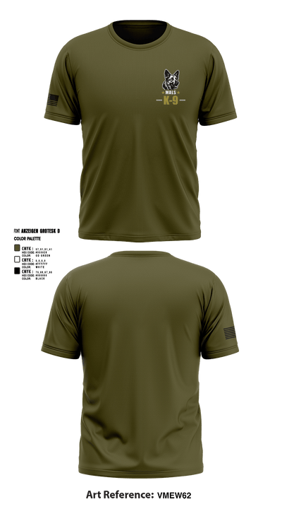 Mals K9 22882695 Short Sleeve Performance Shirt - 2