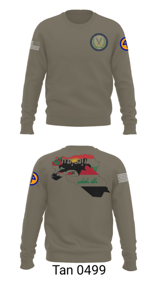 Crew Neck Sweatshirt, 44th ICBT, National Guard, Teamtime, Team time, sublimation, custom sports apparel, team uniforms, spirit wear, spiritwear, sports uniforms, custom shirts, team store, custom team store, fundraiser sports, apparel fundraiser