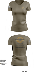 Unified Builders Construction LLC 53050884 Women's Short Sleeve V-neck Shirt - 252