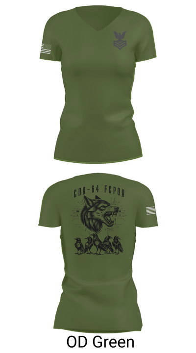 CDA 64 12212221 Women's Short Sleeve V-neck Shirt - 46