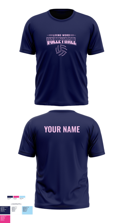 Living Word Academy Volleyball 38101646 Short Sleeve Performance Shirt - 8