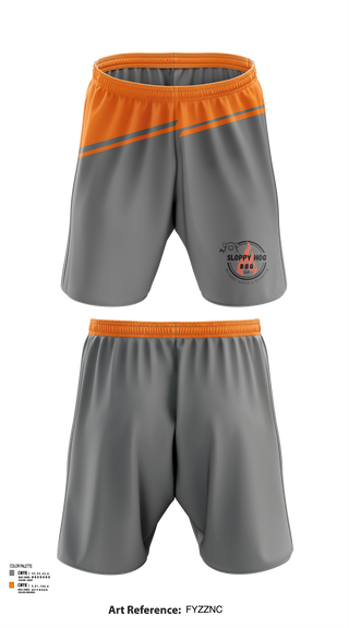 Athletic Shorts With Pockets, Sloppy Hog BBQ, , Teamtime, Team time, sublimation, custom sports apparel, team uniforms, spirit wear, spiritwear, sports uniforms, custom shirts, team store, custom team store, fundraiser sports, apparel fundraiser