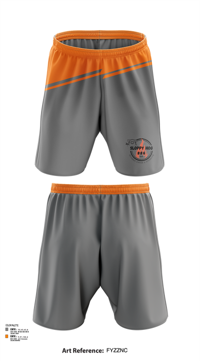 Sloppy Hog BBQ 60083464 Athletic Shorts With Pockets - 124