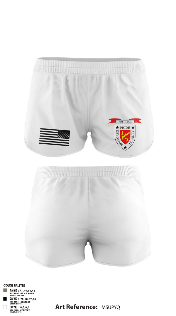 Ranger Panties, 1/7 animal, Marines, Teamtime, Team time, sublimation, custom sports apparel, team uniforms, spirit wear, spiritwear, sports uniforms, custom shirts, team store, custom team store, fundraiser sports, apparel fundraiser