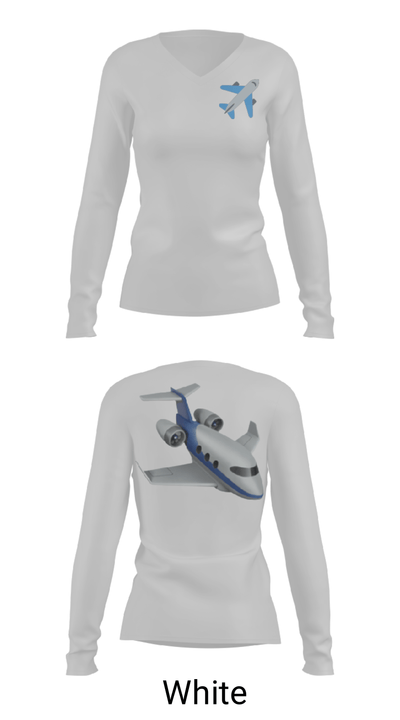 WHOOPTY ELITE 37261810 Women's Long Sleeve V-neck Shirt - 16