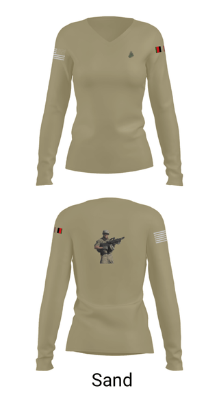 Womens Long Sleeve Vneck Shirt, MS ADT SECFOR, Army, Teamtime, Team time, sublimation, custom sports apparel, team uniforms, spirit wear, spiritwear, sports uniforms, custom shirts, team store, custom team store, fundraiser sports, apparel fundraiser