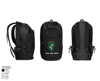 Gear Bag, Charlie “Chaos” Company, , Teamtime, Team time, sublimation, custom sports apparel, team uniforms, spirit wear, spiritwear, sports uniforms, custom shirts, team store, custom team store, fundraiser sports, apparel fundraiser