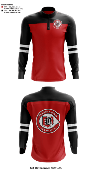 Quarter Zip Jacket, Cleveland Barons, Ice Hockey, Teamtime, Team time, sublimation, custom sports apparel, team uniforms, spirit wear, spiritwear, sports uniforms, custom shirts, team store, custom team store, fundraiser sports, apparel fundraiser