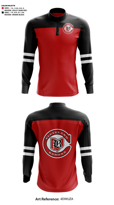 Cleveland Barons 92001453 Quarter Zip Jacket - 41