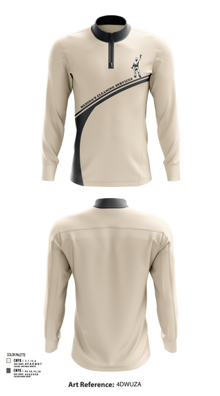 Quarter Zip Jacket, Medina’s cleaning services, , Teamtime, Team time, sublimation, custom sports apparel, team uniforms, spirit wear, spiritwear, sports uniforms, custom shirts, team store, custom team store, fundraiser sports, apparel fundraiser