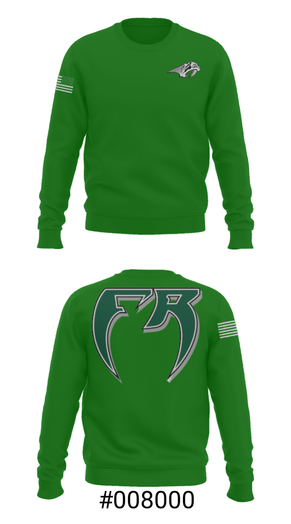 Crew Neck Sweatshirt, Fossil Ridge High School Baseball, Baseball, Teamtime, Team time, sublimation, custom sports apparel, team uniforms, spirit wear, spiritwear, sports uniforms, custom shirts, team store, custom team store, fundraiser sports, apparel fundraiser