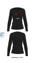 Oliver Ames High School Wrestling 5385977 Women's Long Sleeve V-neck Shirt - 34