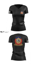 127th ASB WORKHORSE 79378829 Women's Short Sleeve V-neck Shirt - 1