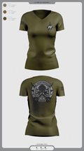 1 mxg 21622843 Women's Short Sleeve V-neck Shirt - 3
