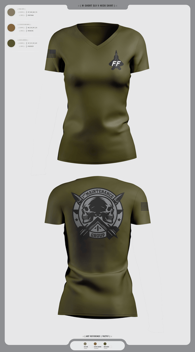 1 mxg 21622843 Women's Short Sleeve V-neck Shirt - 3