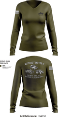 2d battalion, 6th marines 87916095 Women's Long Sleeve V-neck Shirt - 251