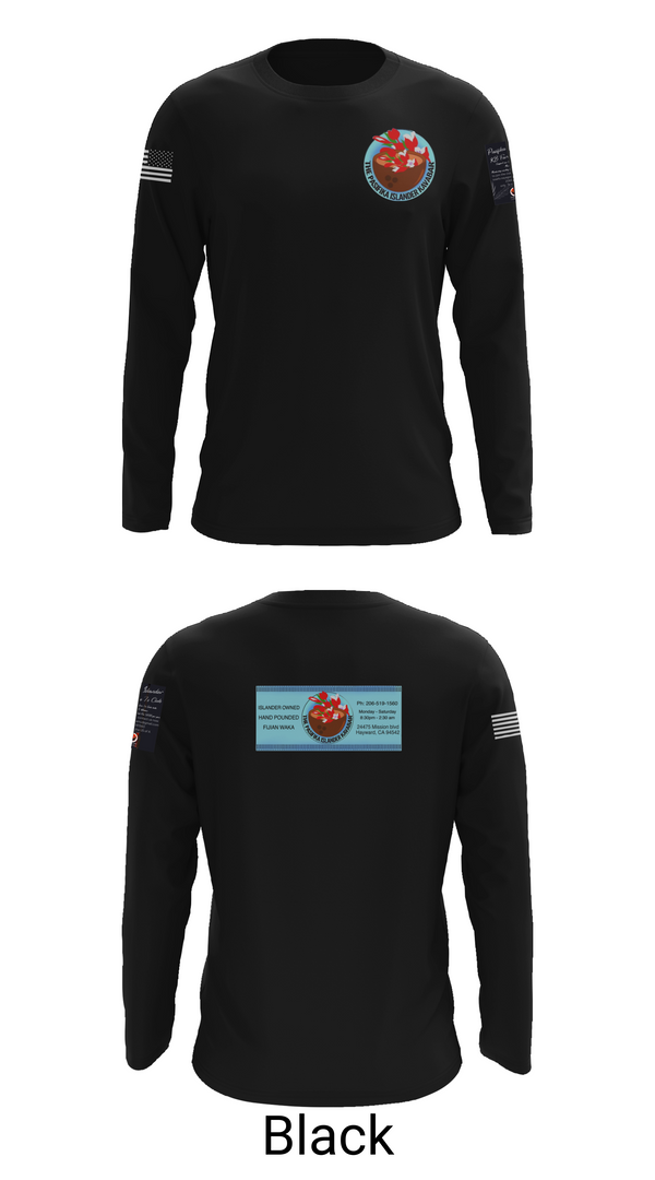 Long Sleeve Performance Shirt, The Pasifika Islander Kava Bar, , Teamtime, Team time, sublimation, custom sports apparel, team uniforms, spirit wear, spiritwear, sports uniforms, custom shirts, team store, custom team store, fundraiser sports, apparel fundraiser