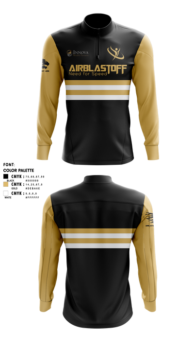 Airblastoff Lions 14236654 Quarter Zip Jacket - 1