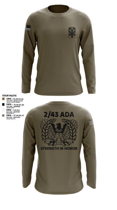 2/43 ADA 6509323 Long Sleeve Performance Polo - 104