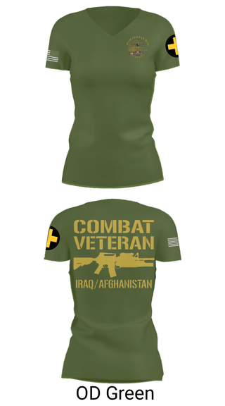Women's Short Sleeve Vneck Shirt, 33rd Infantry, Army, Teamtime, Team time, sublimation, custom sports apparel, team uniforms, spirit wear, spiritwear, sports uniforms, custom shirts, team store, custom team store, fundraiser sports, apparel fundraiser