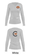 Central Wyoming College Soccer 29620811 Women's Long Sleeve V-neck Shirt - 16