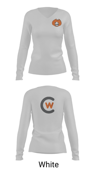 Womens Long Sleeve Vneck Shirt, Central Wyoming College Soccer, Men's Soccer, Teamtime, Team time, sublimation, custom sports apparel, team uniforms, spirit wear, spiritwear, sports uniforms, custom shirts, team store, custom team store, fundraiser sports, apparel fundraiser
