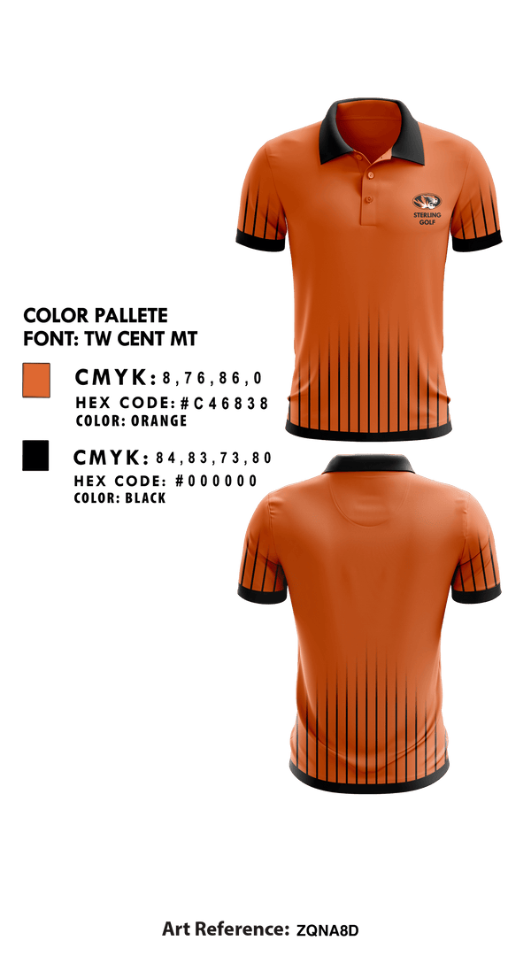 Short Sleeve Performance Polo, Sterling High School Golf, Golf, Teamtime, Team time, sublimation, custom sports apparel, team uniforms, spirit wear, spiritwear, sports uniforms, custom shirts, team store, custom team store, fundraiser sports, apparel fundraiser