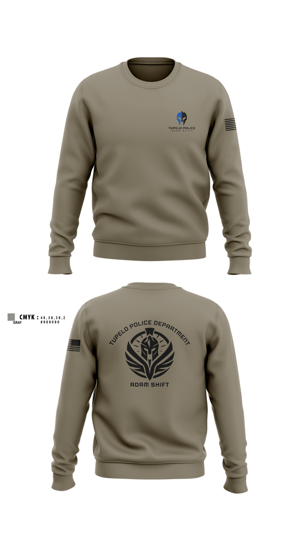Crew Neck Sweatshirt, TPD Adam Shift, Police, Teamtime, Team time, sublimation, custom sports apparel, team uniforms, spirit wear, spiritwear, sports uniforms, custom shirts, team store, custom team store, fundraiser sports, apparel fundraiser