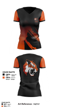 Oliver Ames High School Wrestling 5385977 Women's Short Sleeve V-neck Shirt - 1