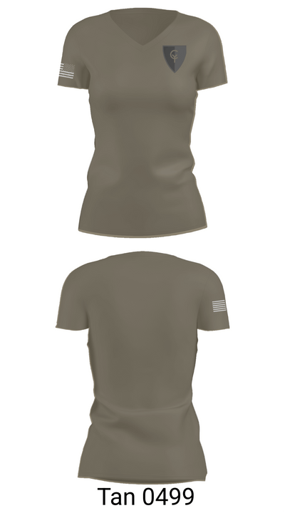 38th Infantry Division 60664231 Women's Short Sleeve V-neck Shirt - 65
