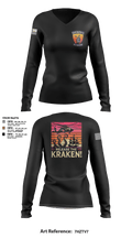 A/2135th GSAB “SMUGGLERS” 66831514 Women's Long Sleeve V-neck Shirt -1 110