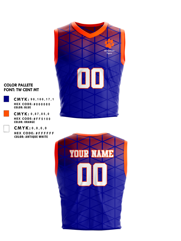 Mens Basketball Jersey, Jamestown Middle School Basketball, Men's Basketball, Teamtime, Team time, sublimation, custom sports apparel, team uniforms, spirit wear, spiritwear, sports uniforms, custom shirts, team store, custom team store, fundraiser sports, apparel fundraiser