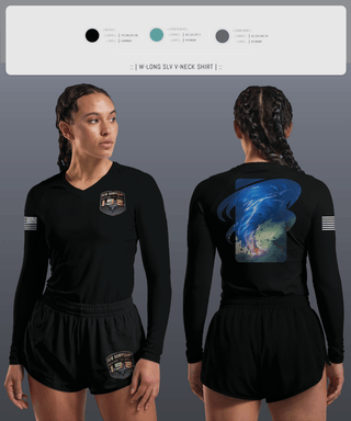 Womens Long Sleeve Vneck Shirt 1, 198NH POLICE, Police, Teamtime, Team time, sublimation, custom sports apparel, team uniforms, spirit wear, spiritwear, sports uniforms, custom shirts, team store, custom team store, fundraiser sports, apparel fundraiser