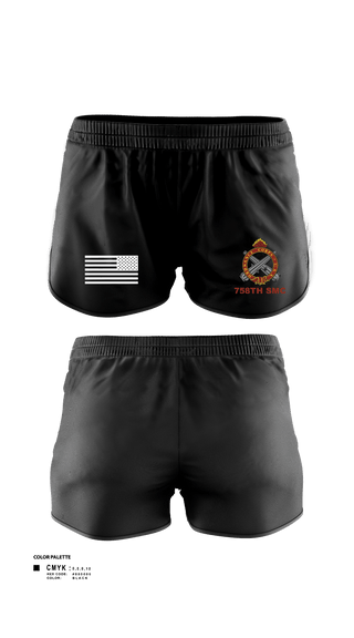 Women's Shorts, 758th SMC, Army, Teamtime, Team time, sublimation, custom sports apparel, team uniforms, spirit wear, spiritwear, sports uniforms, custom shirts, team store, custom team store, fundraiser sports, apparel fundraiser