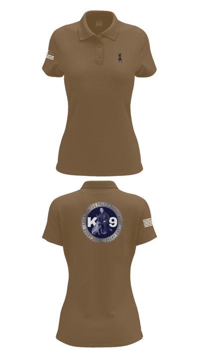 Los Alamitos Police K9 92789810 Women's Short Sleeve Performance Polo  - 14