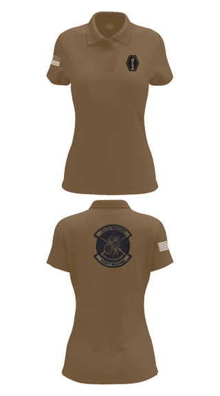 Womens Short Sleeve Performance Polo, 100th Battalion 442nd Infantry Delta dragons, Army, Teamtime, Team time, sublimation, custom sports apparel, team uniforms, spirit wear, spiritwear, sports uniforms, custom shirts, team store, custom team store, fundraiser sports, apparel fundraiser