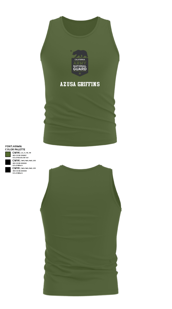 Tank Top, Azusa Griffins, , Teamtime, Team time, sublimation, custom sports apparel, team uniforms, spirit wear, spiritwear, sports uniforms, custom shirts, team store, custom team store, fundraiser sports, apparel fundraiser