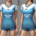 Coral Academy of Science Las Vegas High School Cross Country 23065413 Women's Short Sleeve V-neck Shirt - 1