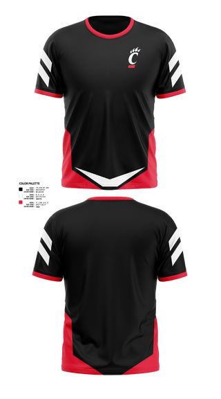 Short Sleeve Performance Shirt, University of Cincinnati Golf, Golf, Teamtime, Team time, sublimation, custom sports apparel, team uniforms, spirit wear, spiritwear, sports uniforms, custom shirts, team store, custom team store, fundraiser sports, apparel fundraiser