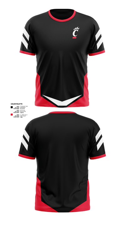 University of Cincinnati Golf 25167109 Short Sleeve Performance Shirt - 40